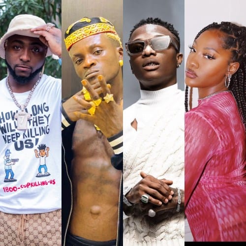 Davido, Portable, Wizkid, Tems Bags Multiple Nominations At The 15th Headies Award